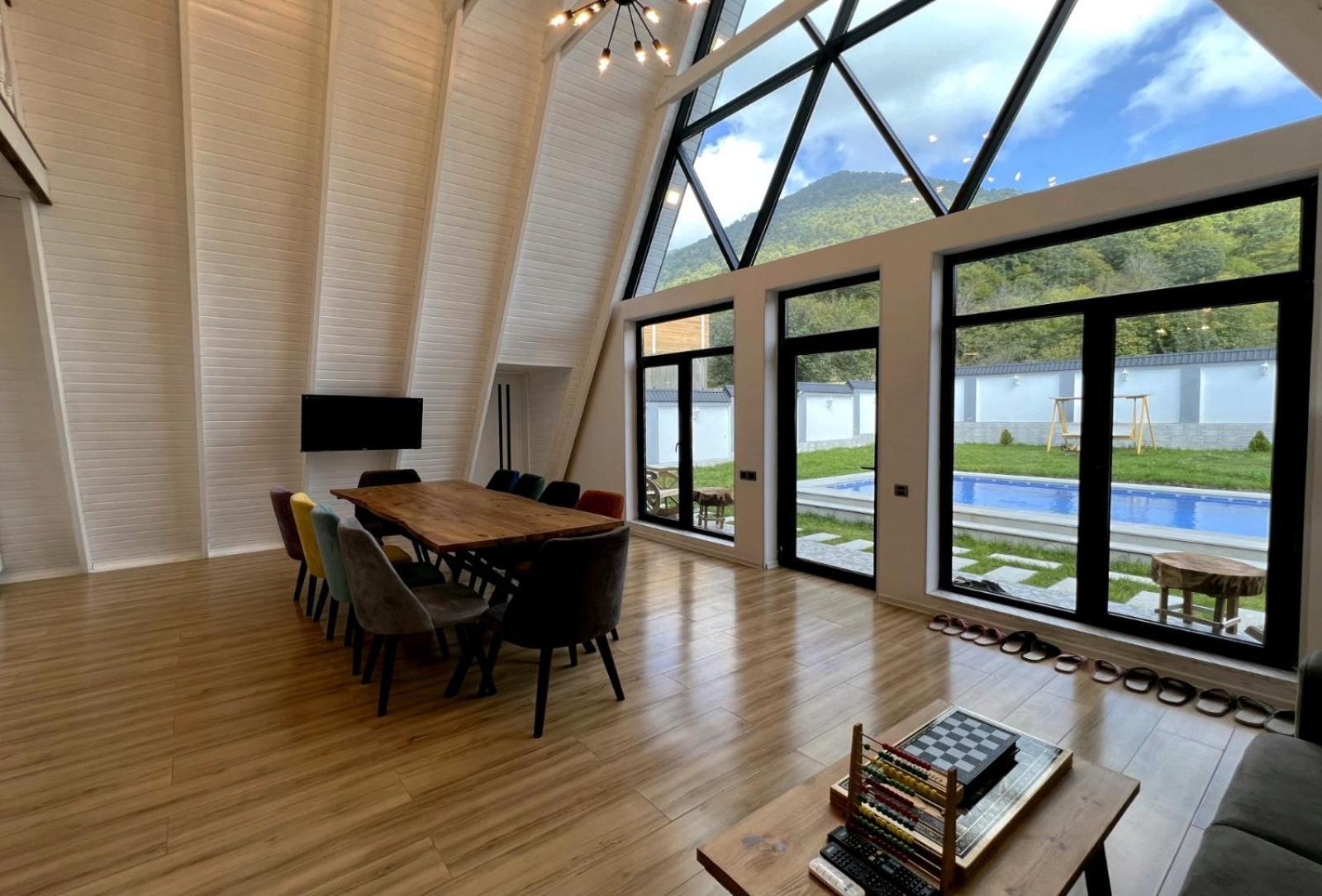 Qafqaz Mountside Chalet Gabala Ngoại thất bức ảnh