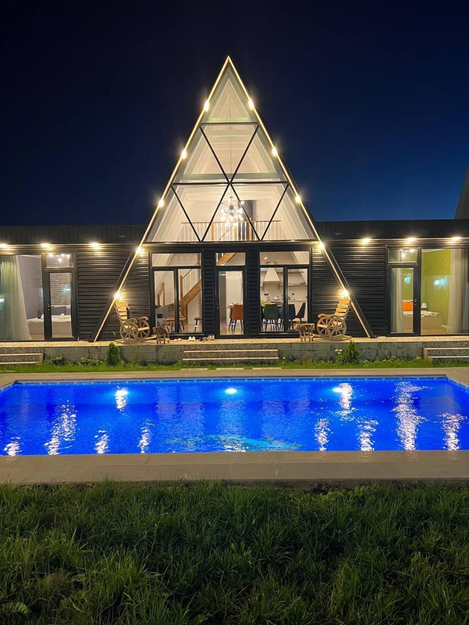 Qafqaz Mountside Chalet Gabala Ngoại thất bức ảnh
