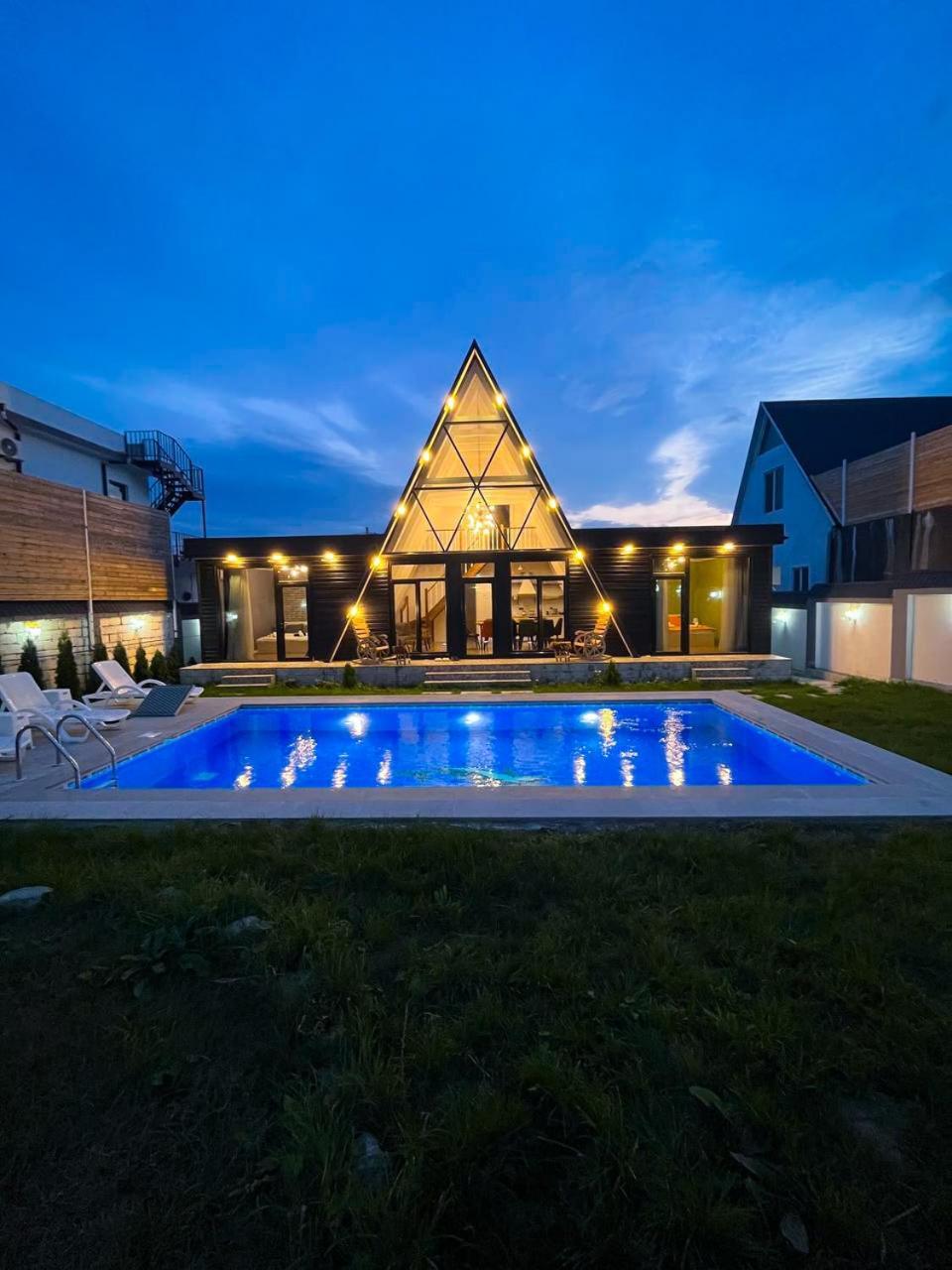 Qafqaz Mountside Chalet Gabala Ngoại thất bức ảnh