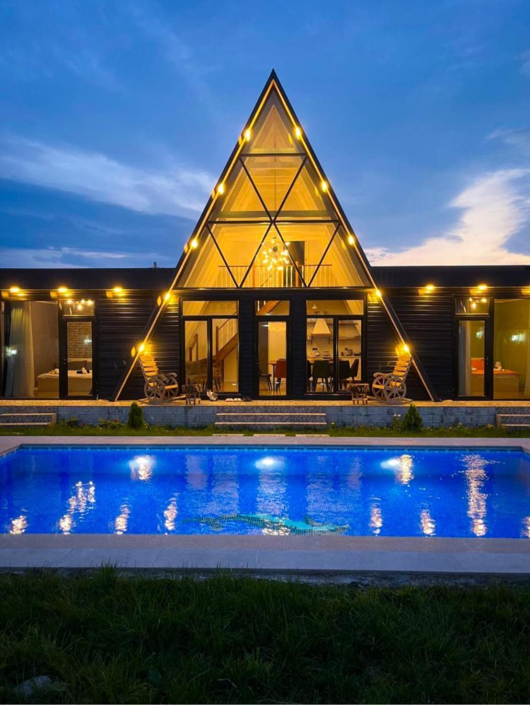 Qafqaz Mountside Chalet Gabala Ngoại thất bức ảnh